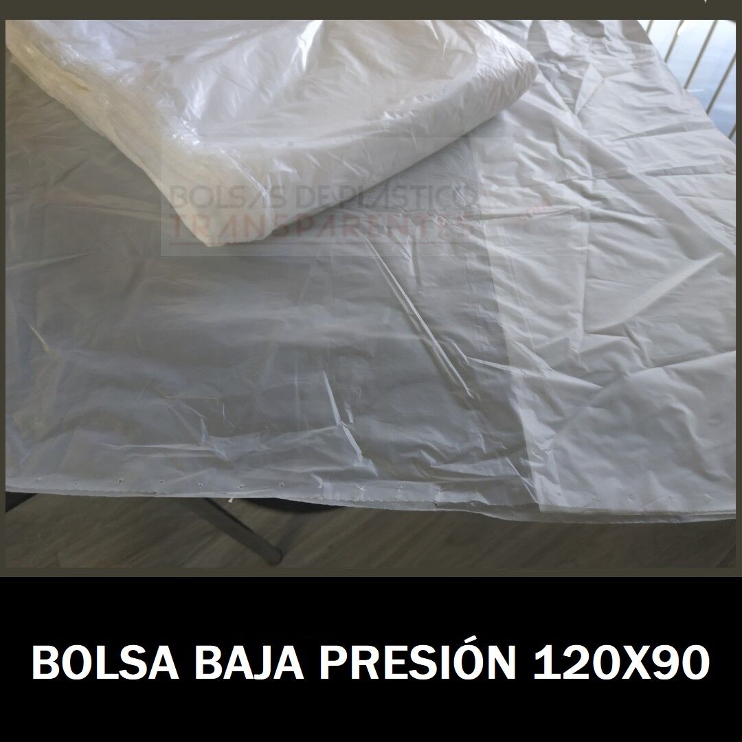 Bolsas de Plastico Transparentes Baja Presión 120x90 cm