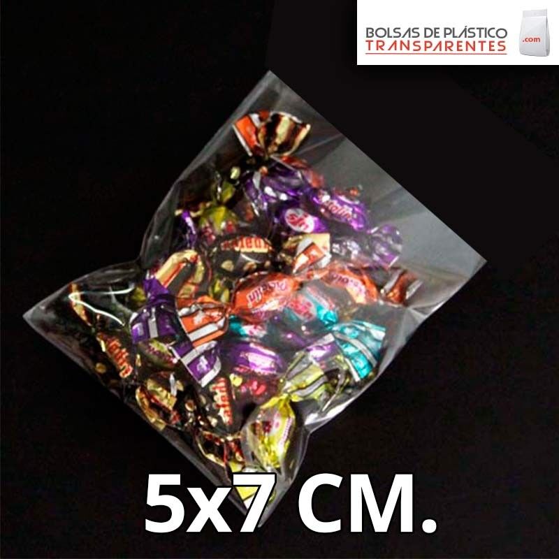 Bolsa de Plástico Transparente Polipropileno 5x7 cm.