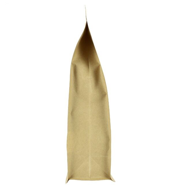 Bolsas de papel Kraft Standup Autocierre y Ventana 12x20+6