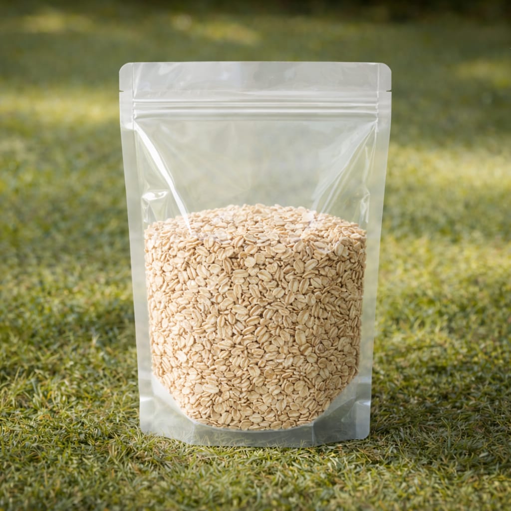 bolsas doypack transparentes con ventana para alimentos